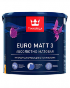 Euro Matt 3 - интерьерная краска для стен и потолка